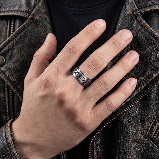 Stainless Steel Rainbow Ring Promise Band Ring