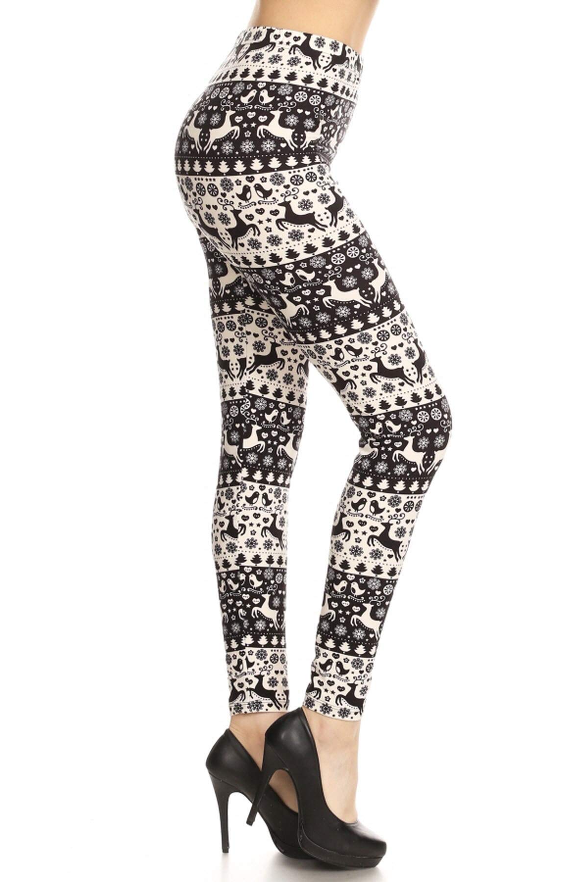 Leggings Depot High Waisted Novelty Christmas Holiday Print Leggings for Women (