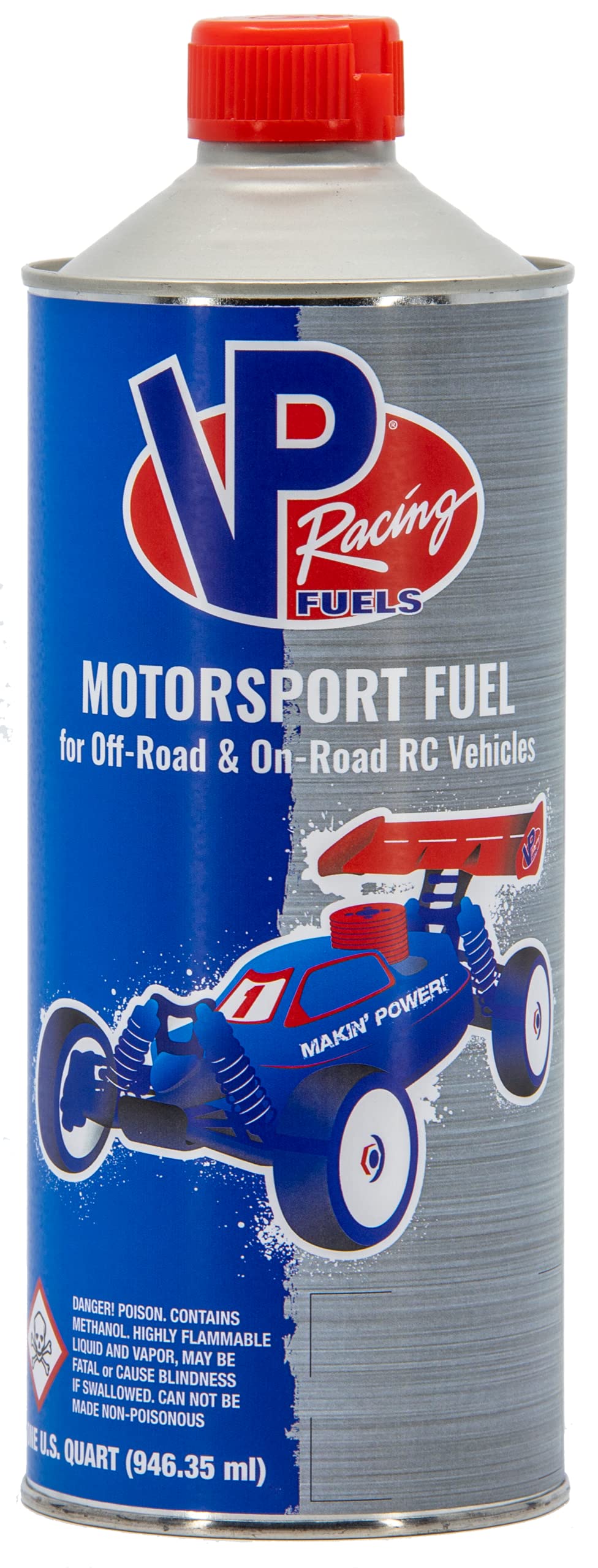 VP Racing 4496397, 1/8 Scale R/C Car 30% Nitro Fuel TT - Quart (1 Pack)
