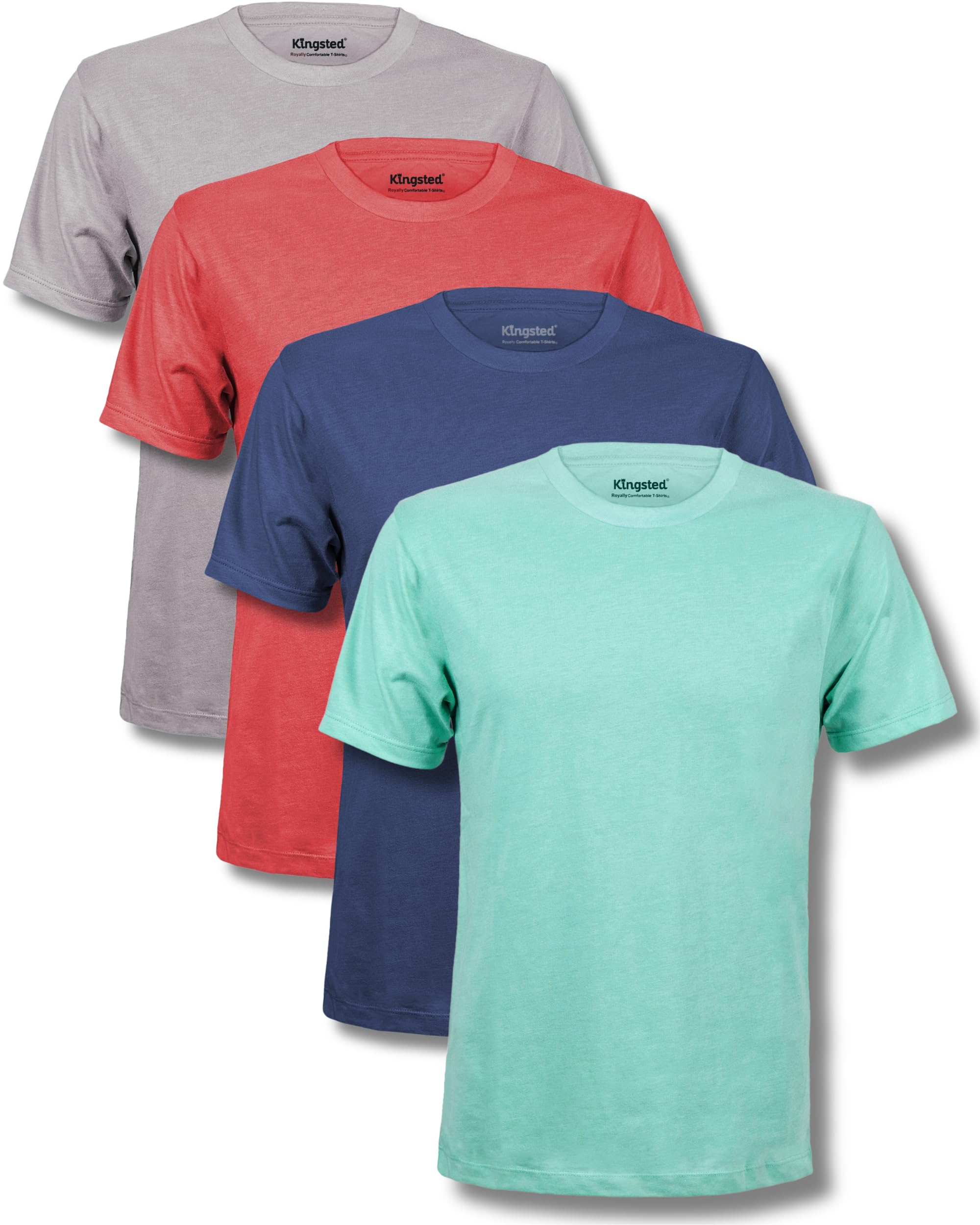 Kingsted Mens T-Shirts - Soft & Comfy Cotton Blend - Classic Fit Tee Shirts