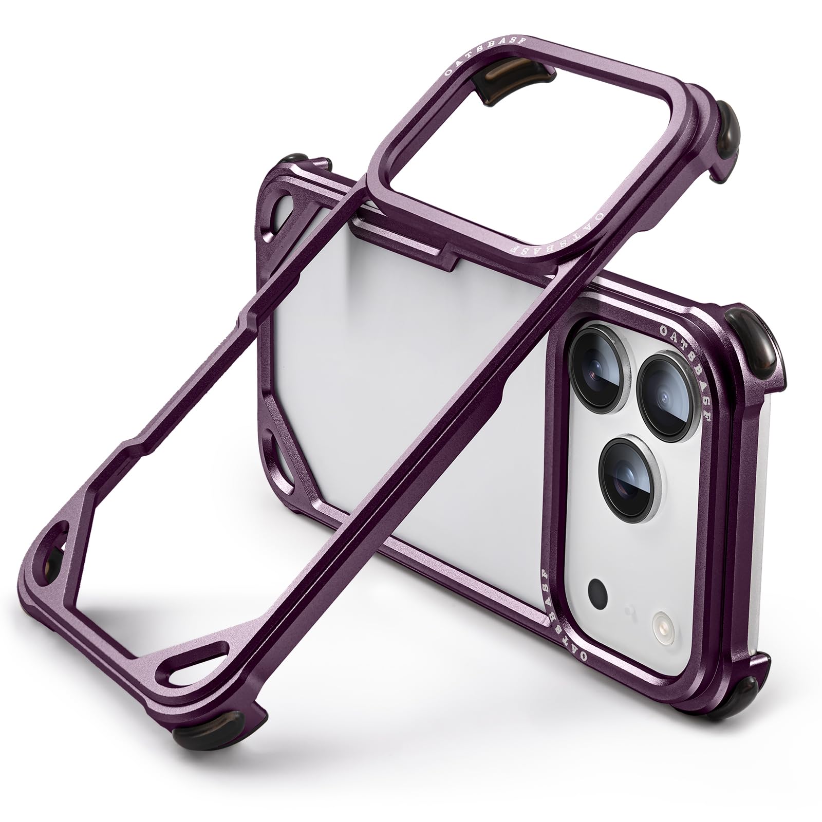 OATSBASF Metal Bumper Case for iPhone 18 Pro Max Aluminum Frame Slim Fit | Minim