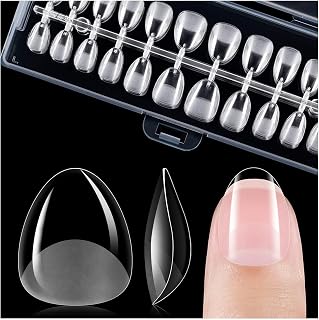 Gelike ec Extra Short Almond Nail Tips for Wide Nail