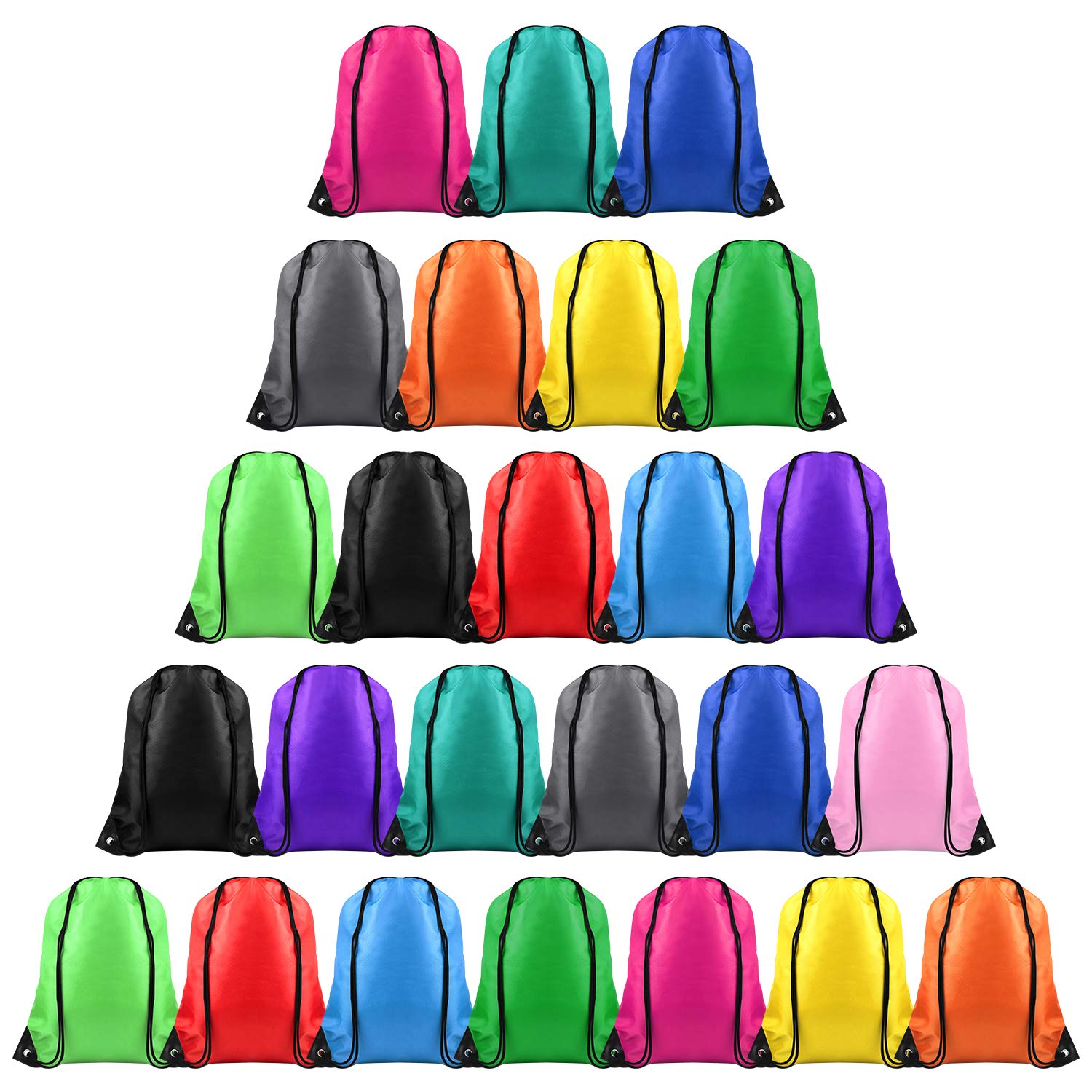 PLULON Drawstring Bags Purple Drawstring Backpack Bulk Drawstring Backpack Sack 