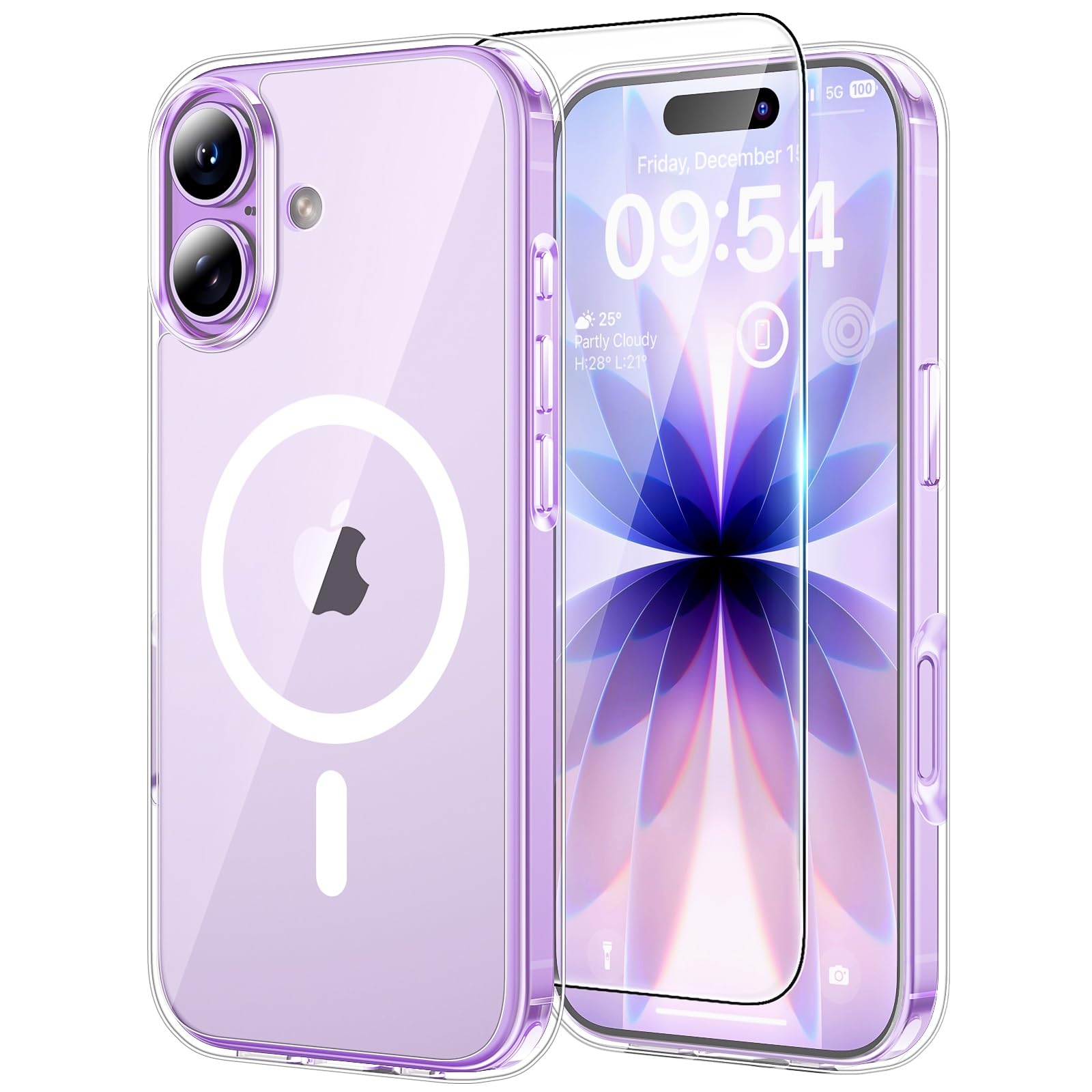 TAURI for iPhone 17 Case, Compatible with MagSafe, Clear