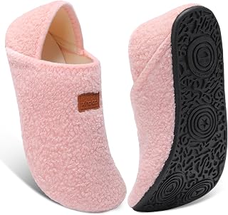XIHALOOK Slippers for Women Men Cozy House Shoes Slip on Indoor Barefoot