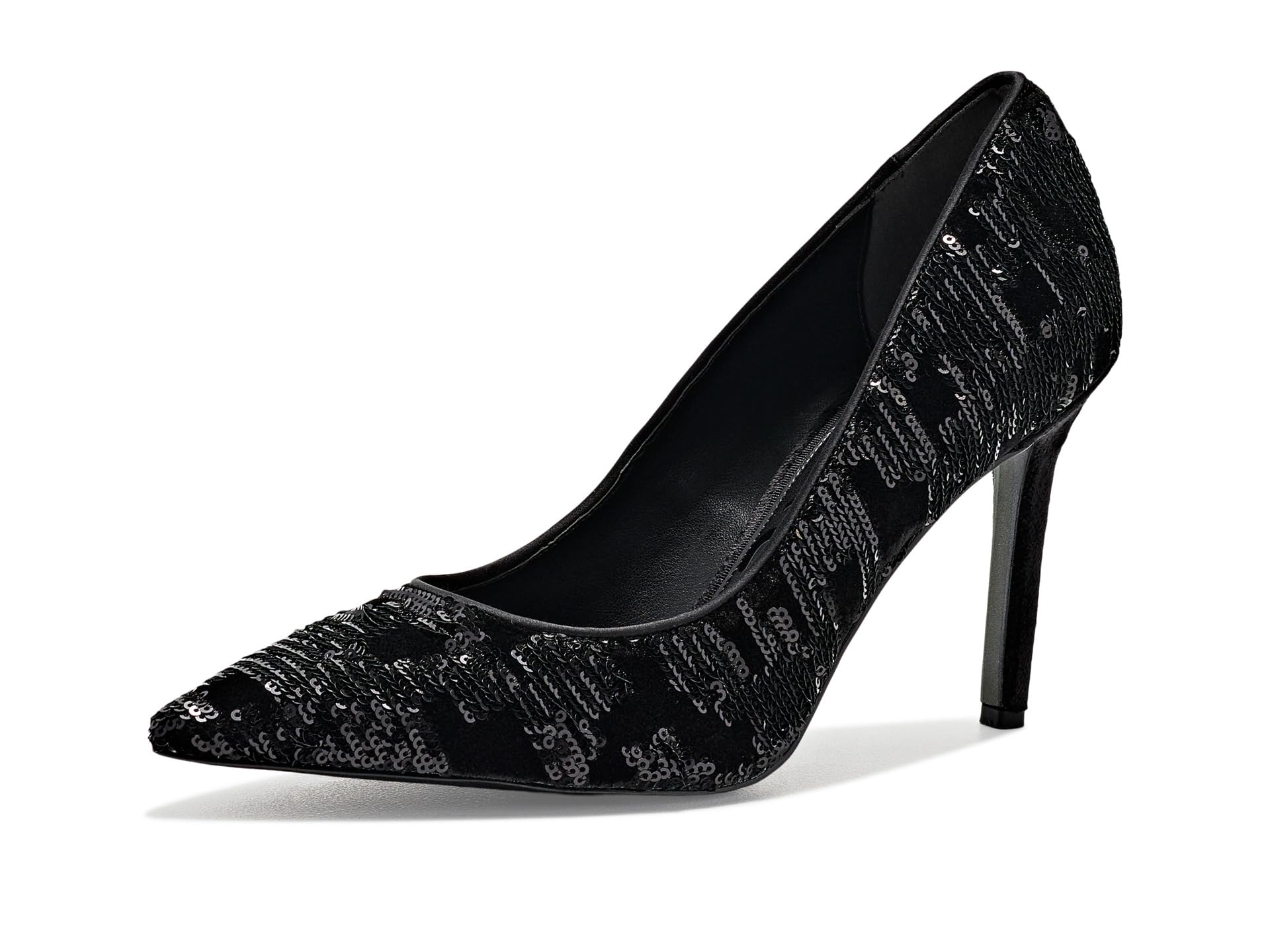 Sam Edelman 女性用ヘーゼルドレスパンプス, ブラック スパンコール, 7.5