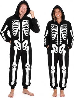 Funziez! Adult Slim One Piece Onesie Halloween Costume for Men and Women | Unisex Cosplay Animal One-Piece Pajamas with button closure and pockets, machine wash, great for themed parties or R and R