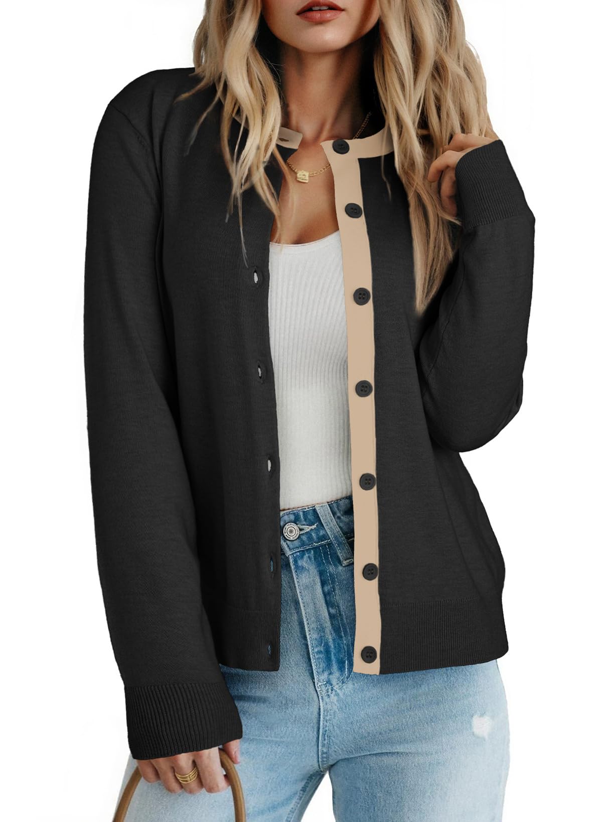 Dokotoo Women's Wool Blend Lightweight Cardigan Sweaters for Women 2026