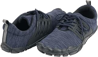 GILIO 6411 Barefoot Shoes, 5-Toe Style, Knit Material, Wide Design, Lightweight, Breathable, Running, Portable, Fitness