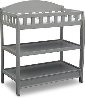 Delta Children Infant Changing Table with Pad, Grey