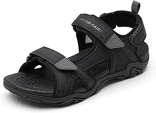 DREAM PAIRS mens sandals hiking water beach sports outdoor sports bow support summer sandals