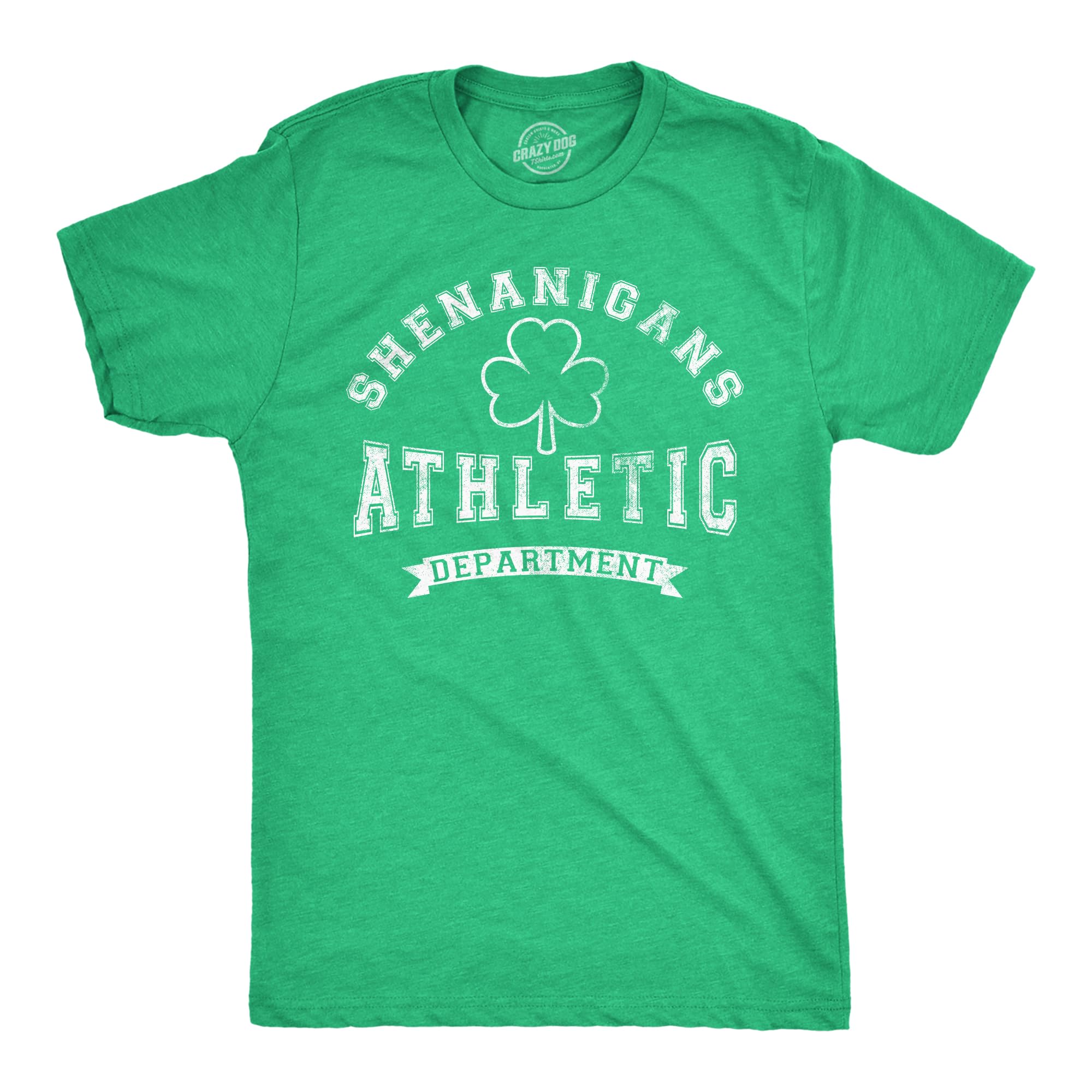 Maglietta da uomo Shenanigans Athletic Department Funny St Patricks Day Graphic 