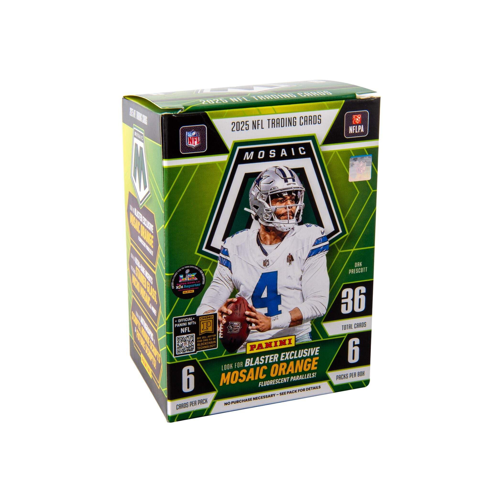 2025–26 Panini Mosaic Football Blaster Box – Retail Exclusive Mosaic Parallels &