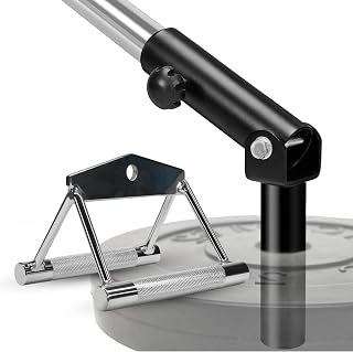 Yes4All Combo T-Barrow, Double D Handle, T-Bar Low Plate Post Insert, Landmine Olympic Bar, 360 Degree Rotation, Easy Installation, Gym and Toning
