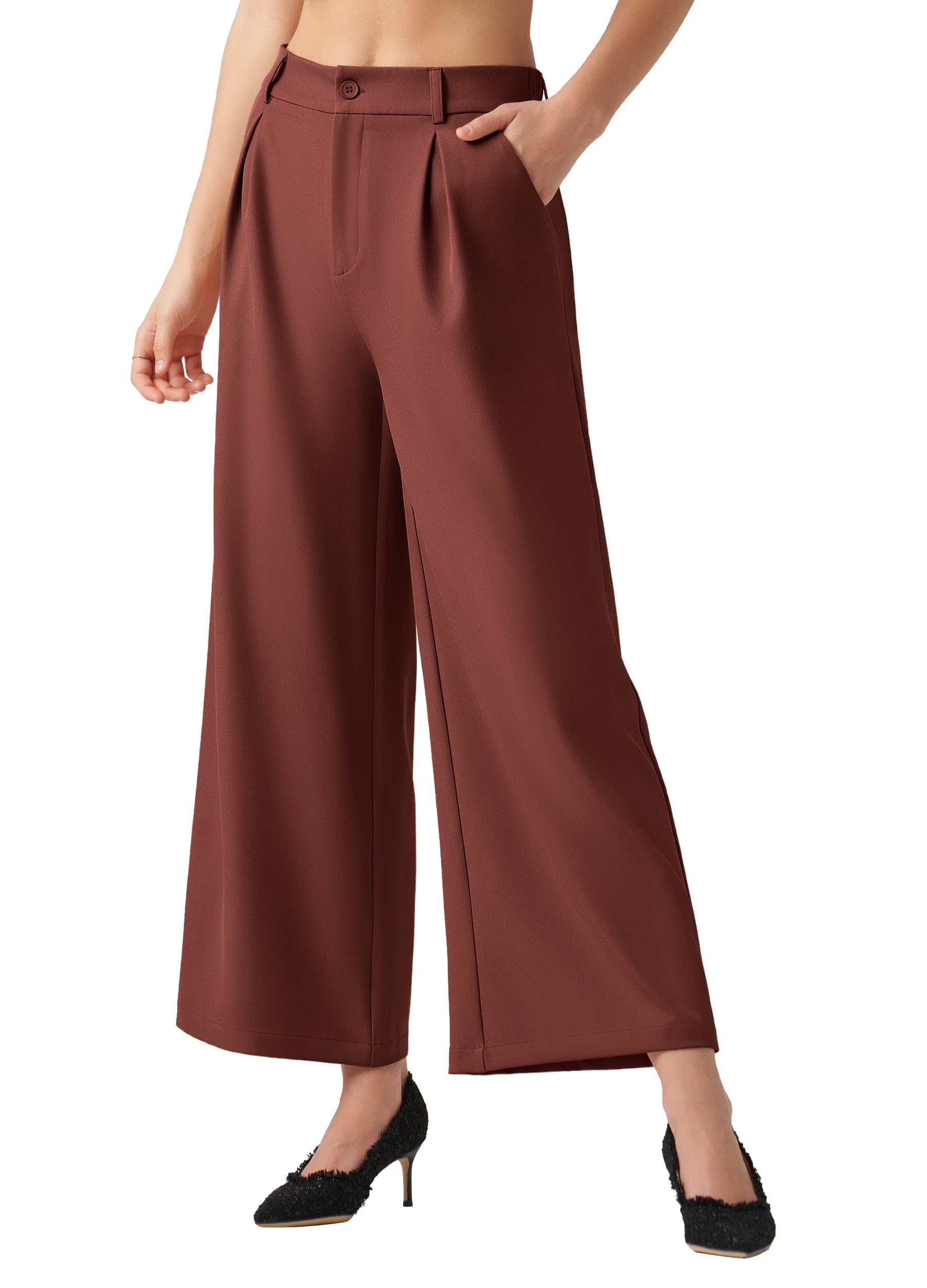 Willit Women's Wide Leg Pants Work Dress Pants Casual Palazzo Pants High Waisted