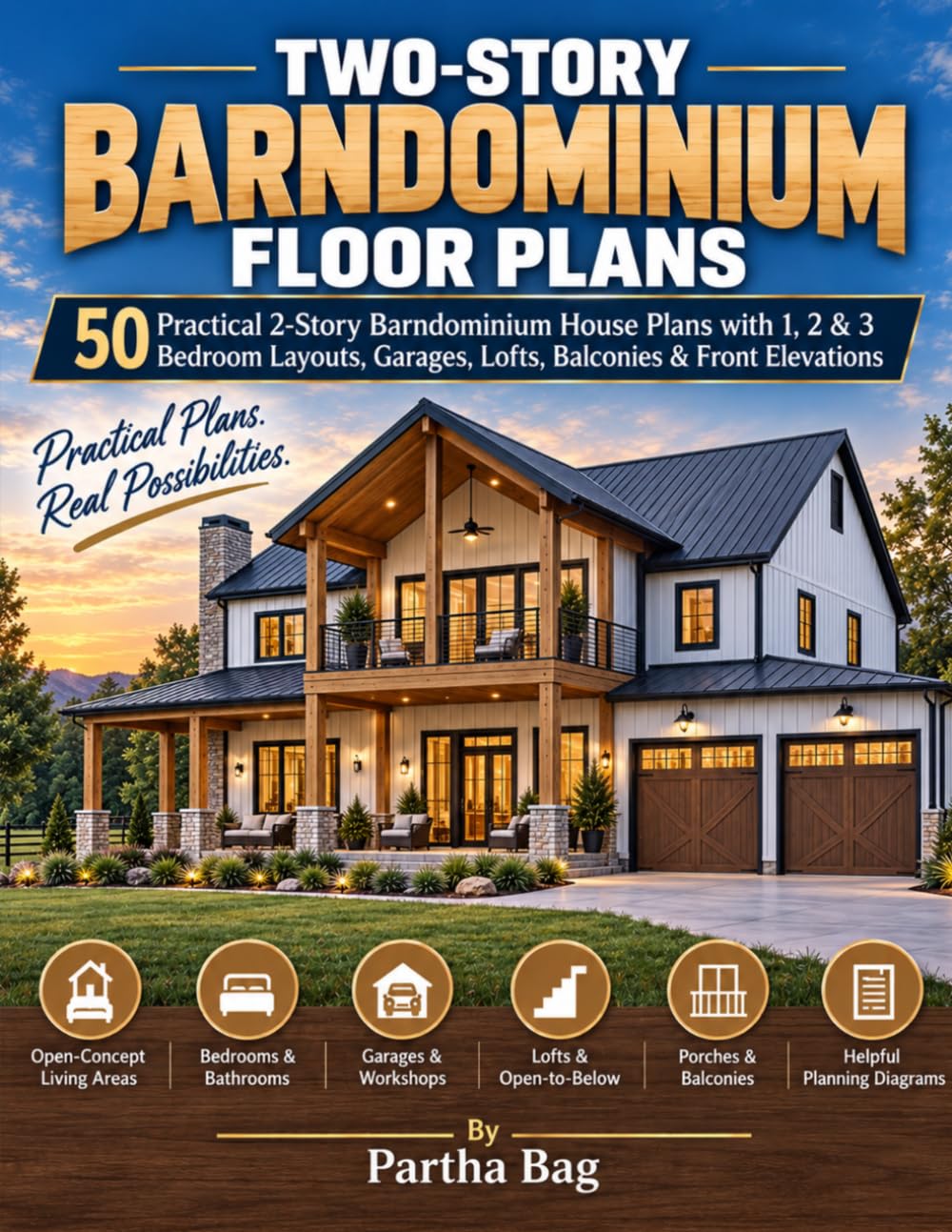 TWO-STORY BARNDOMINIUM FLOOR PLANS: 50 Practical 2-Story Barndominium House Plan