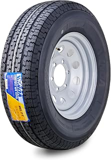 WINDA Trailer Tire Wheel ST225/75R15 10-Ply E 117L w/ 6X5.5 Silver Mod Rim | Assembly with 6 on 5.5" PCD Silver Mod Rim