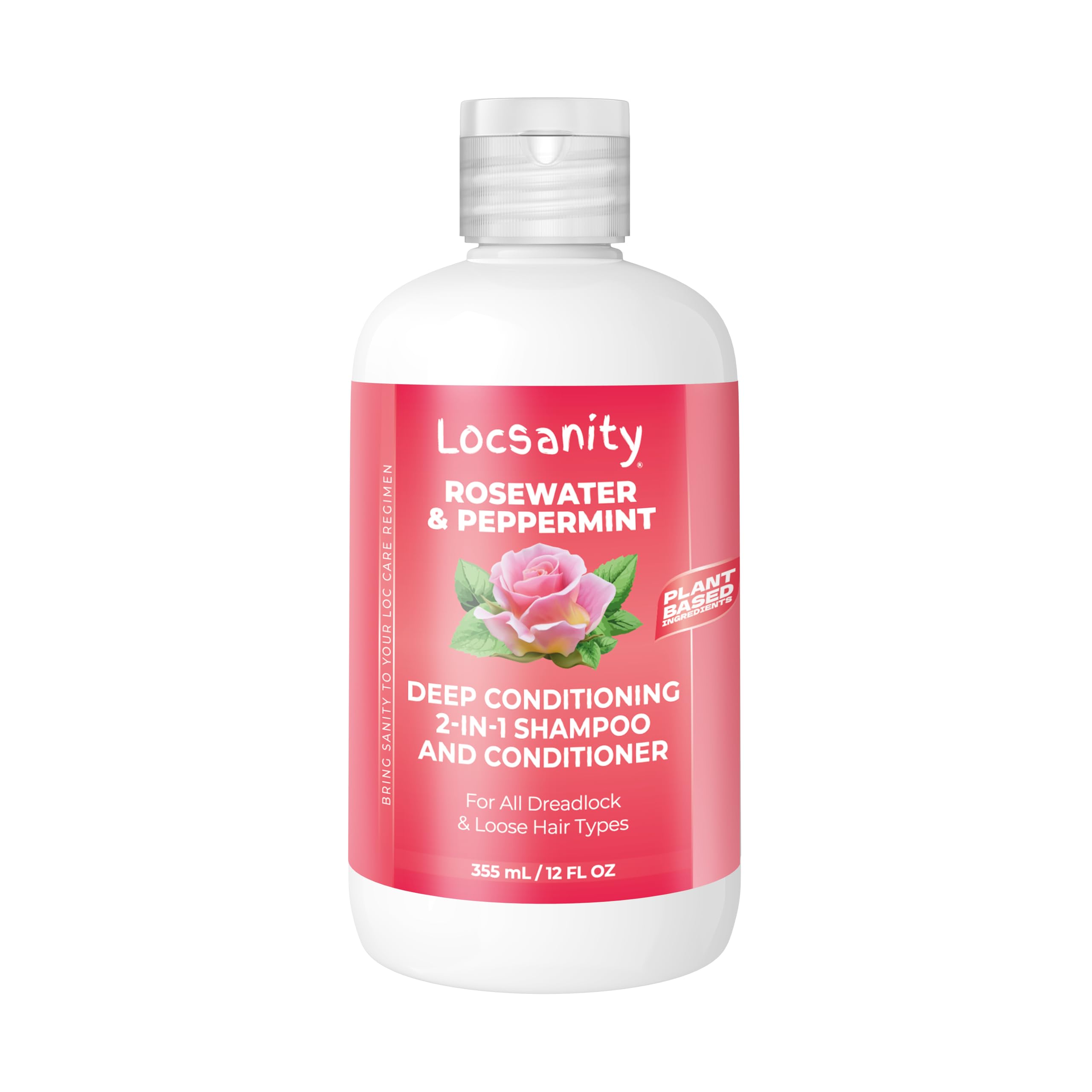 Shampoo and Conditioner for Dreadlocks - Locsanity Rosewater Peppermint 2-in-1 S