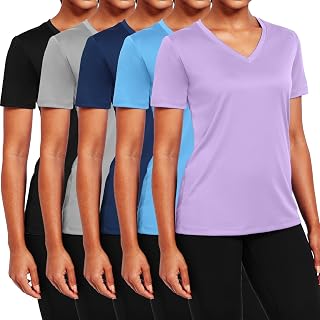 Workout Tops for Women Short Sleeve Athletic Shirts UPF 50+ Sun Protection Quick Dry Running T Shirts