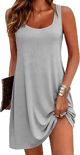 Bresdk Women's Cotton Pyjamas Women's Sleeveless Short Night Shirt Summer Petticoat Sexy Sleepwear for Home and Casual