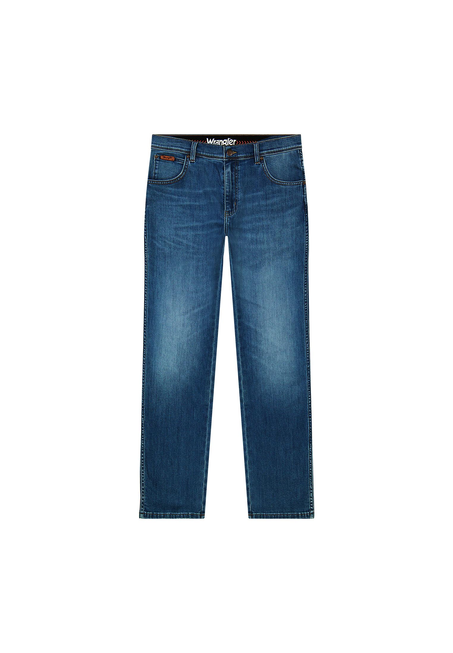 Wrangler Texas Stretch W121XU13M Herren Jeanshosen/Lang, Karotte (Tapered)