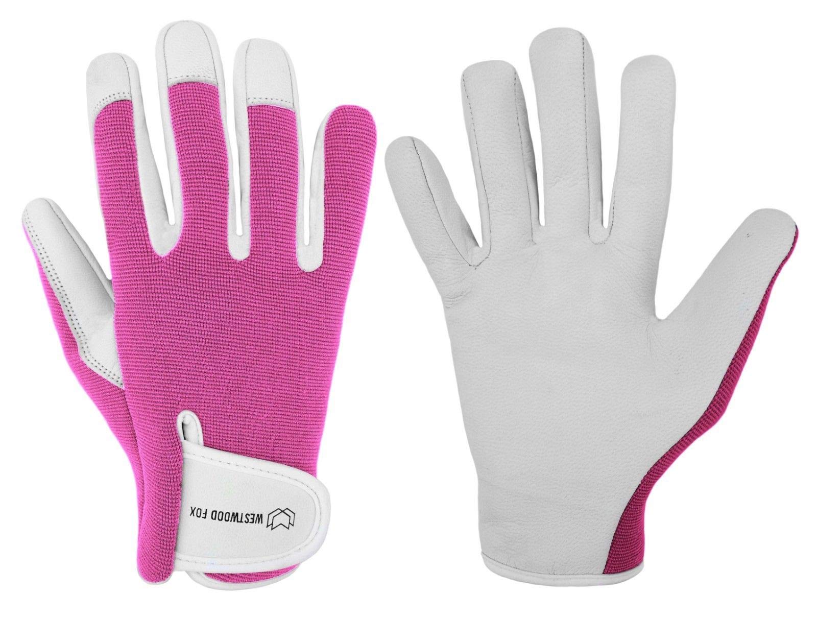 WESTWOOD FOX Ladies/Mens Leather Gardening Gloves Thorn Proof Rigger Garden work