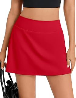 Oyamiki Skorts for Women with Pockets Summer High Waisted Tennis Skirts A Line Skort Casual Mini Skirt Athletic Golf Outfits