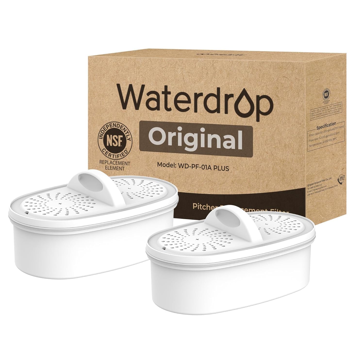 [Original] Waterdrop PF-01A Water Filter for Waterdrop Jug, 3 Months Each | Each