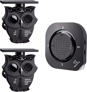 BetterLink 1/2 Mile Long Range Solar Wireless Driveway Alarm System 1R2S | IP65 All-Weather Outdoor Motion Sensor Detector,120dB Sound&Light Alert,24/7 Security Monitoring for Property Protection