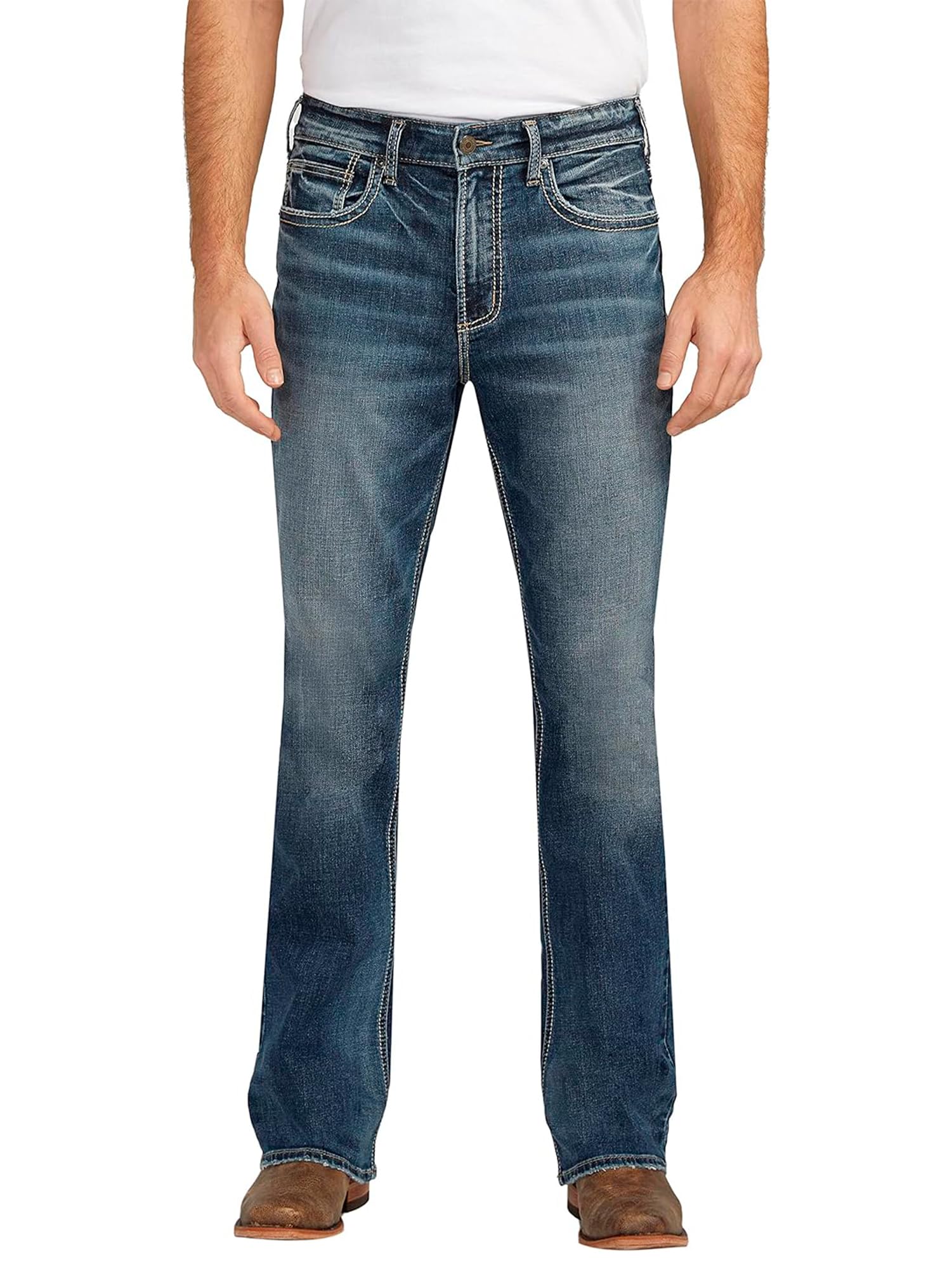 Silver Jeans Co. Mens Craig Easy Fit Bootcut Jean