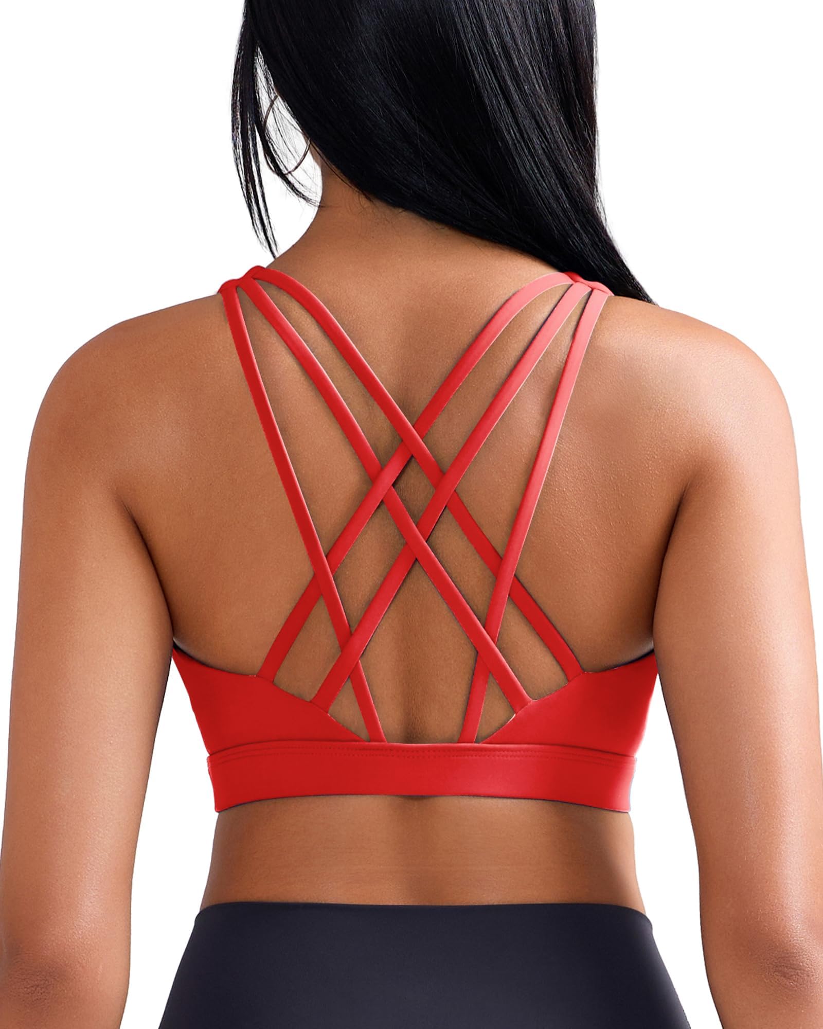 RUNNING GIRL Sports Bras Women High Support Adjustable Straps Sewn in Pads
