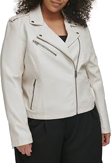 Levi's Women's Faux Leather Asymmetrical Motorcycle Jacket Faux-Leather Jacket (pack of 1)