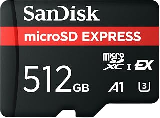 SANDISK 512GB microSD Express Card | Works with Nintendo-Switch 2, Up to 880MB/s Read Speeds, Up to 650MB/s Write Speeds, U3, C10 - SDSQXFN-512G-GN4NN