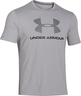 Under Armour Men's Sportstyle Logo T-Shirt, True Gray Heather (025)/Graphite, X-Large