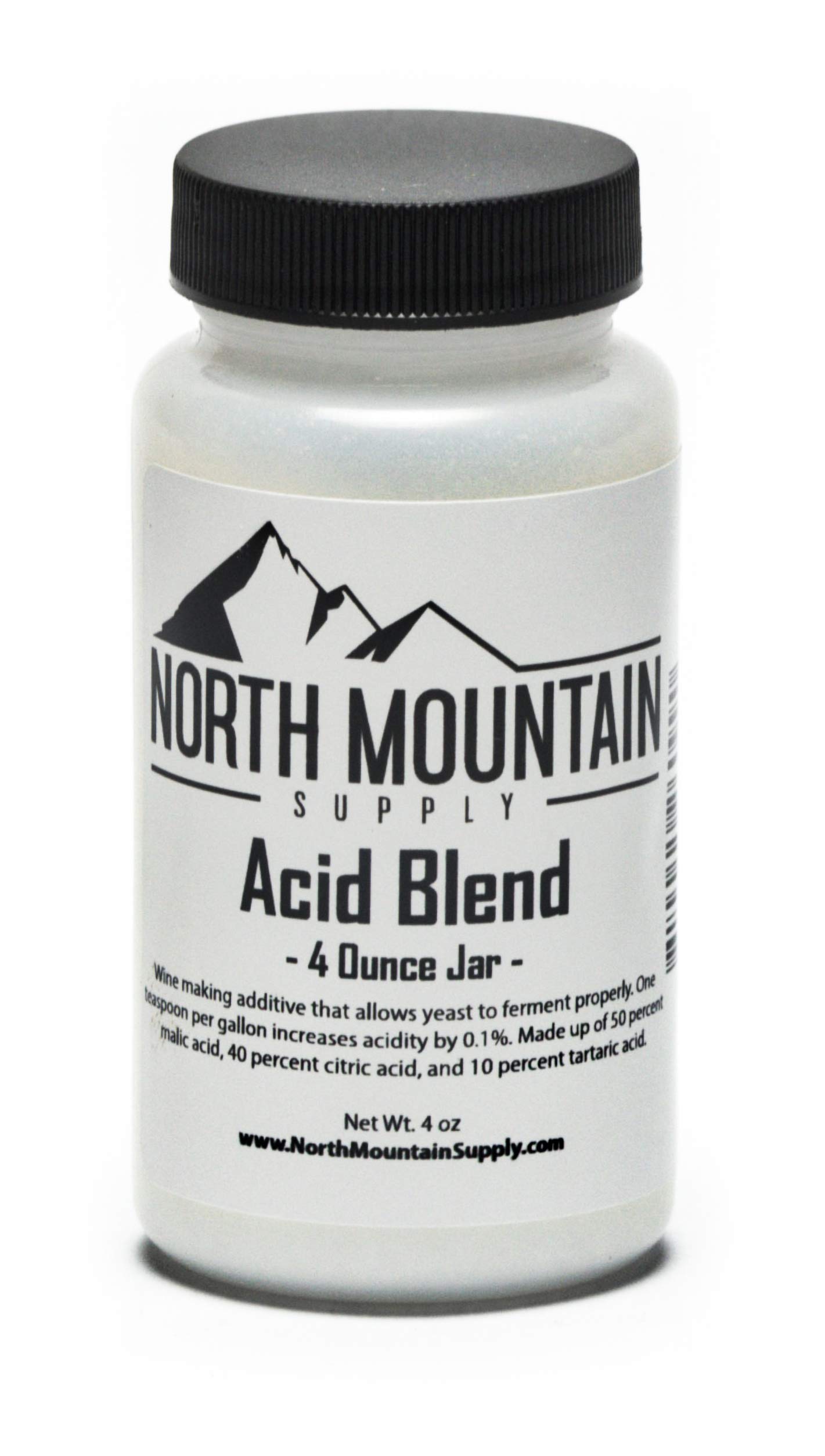 North Mountain Supply Food Grade Acid Blend for Winemaking - 4 oz Jar | 4 oz foo