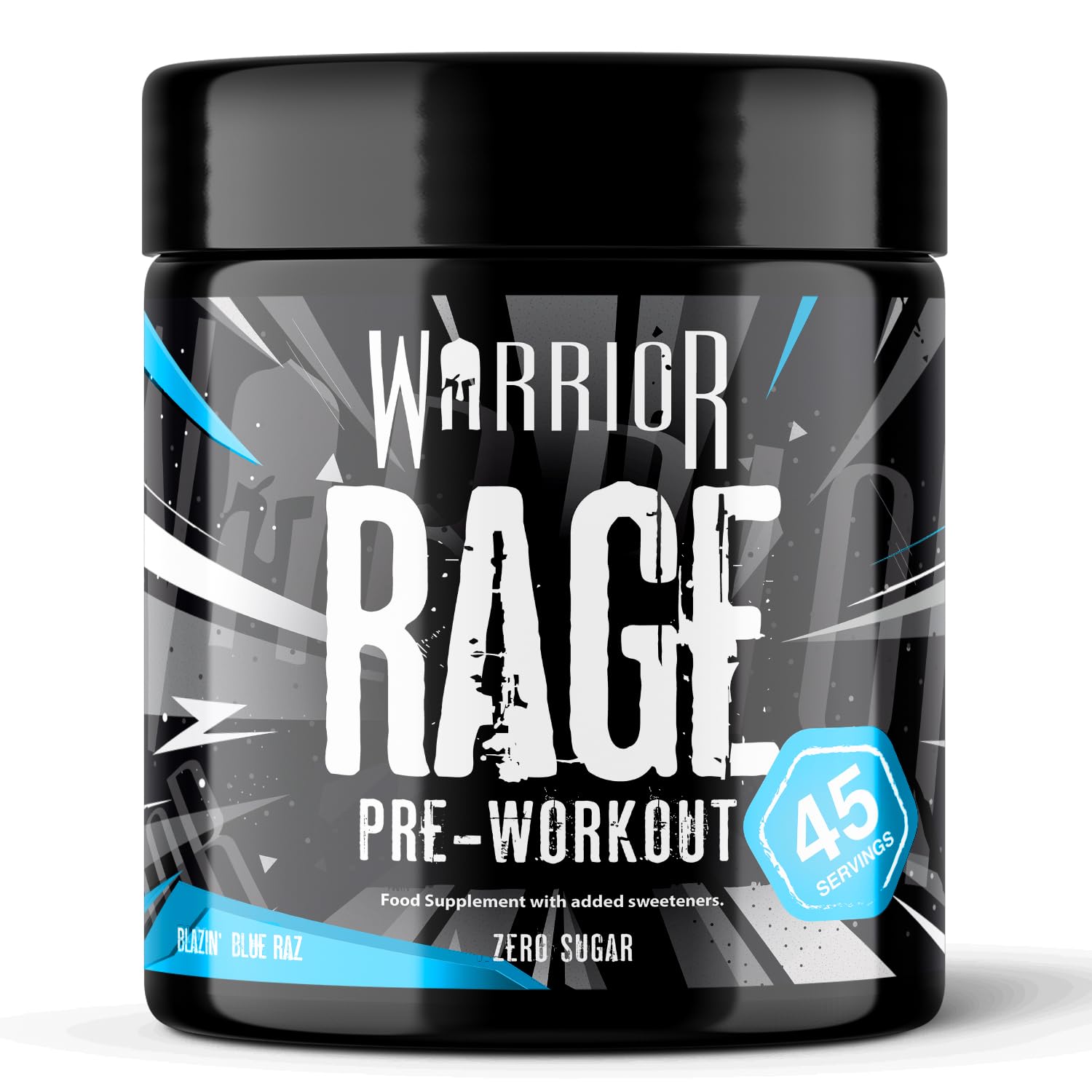 Warrior Rage Pre Workout Powder 392g High Strength Energy Supplement | Pre Worko