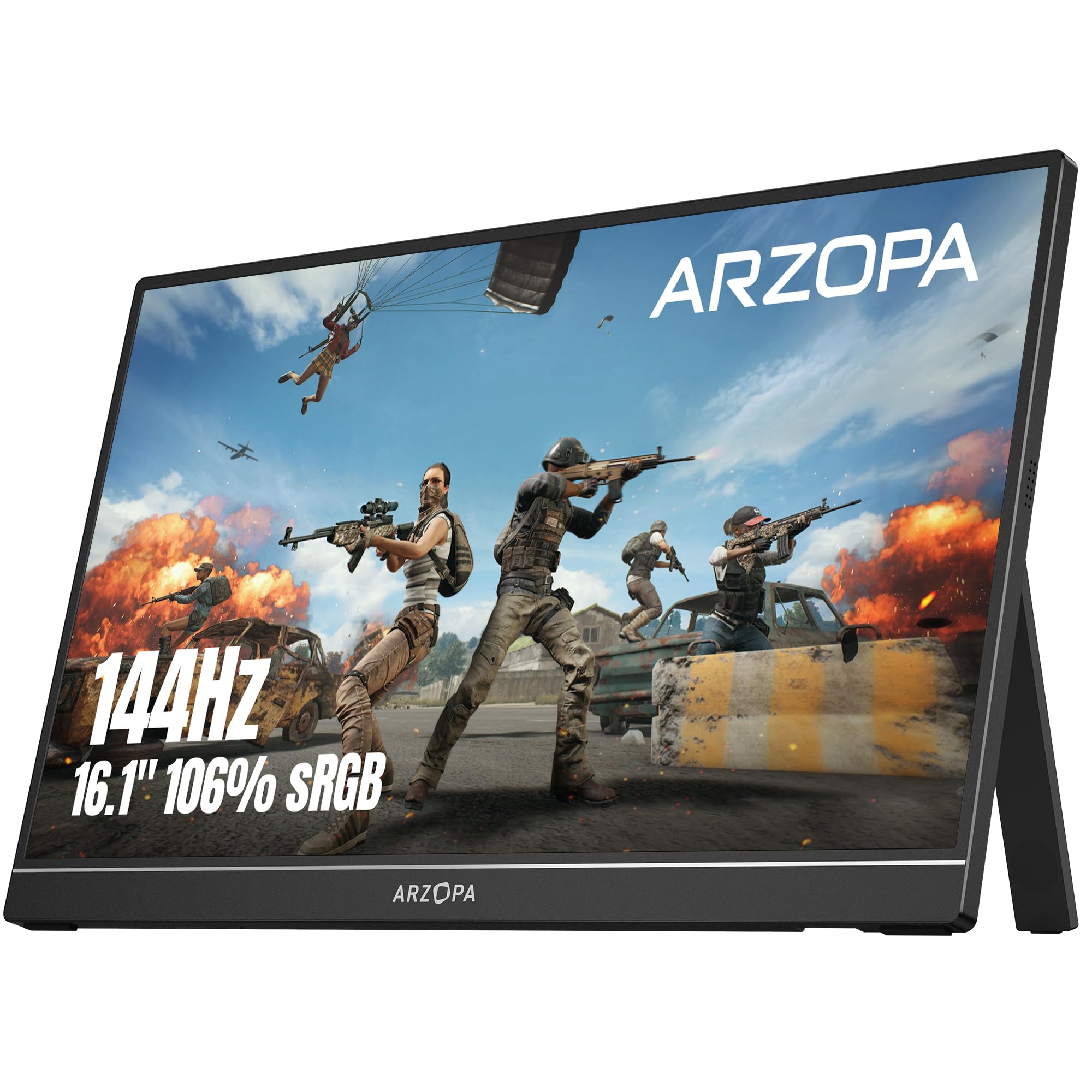 ARZOPA 16.1'' 144Hz Portable Gaming Monitor 106% sRGB - Z1FC | 1080P FHD Kicksta