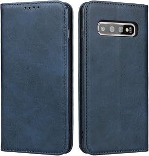 【Hamany】 対応 galaxy S10 Plus ケース 手帳型 ギャラクシーs10 plus ケース カード収納 -ヴィンテージブルー