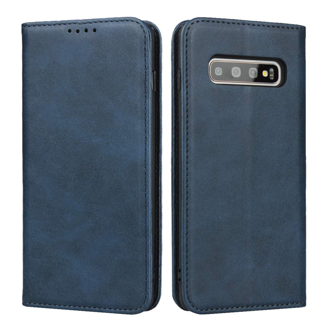 【Hamany】 対応 galaxy S10 Plus ケース 手帳型 ギャラクシーs10 plus ケース カード収納 -ヴィンテージブルー