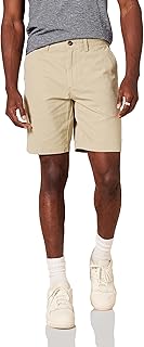 Amazon Essentials Men's Slim-Fit 9" Cotton Twill Khaki Chino Shorts with Tapered Leg
