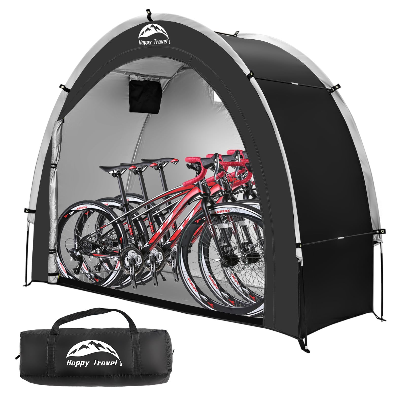 Happy Travel Bike Storage Shed Tent, Outdoor Portable Bicycle Storage Sheds | 21