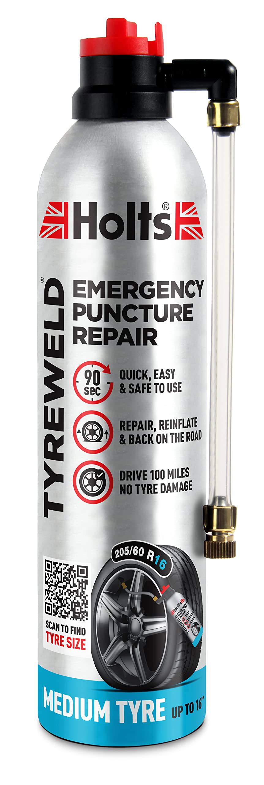 Holts Tyreweld Puncture Sealant Emergency Tyre Repair Foam Car Puncture Repair K