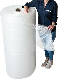 1 Meter Wide Packaging Roll of Large Bubble Wrap 1000mm x 50m Small | Air Bubbles For Packing or Moving House