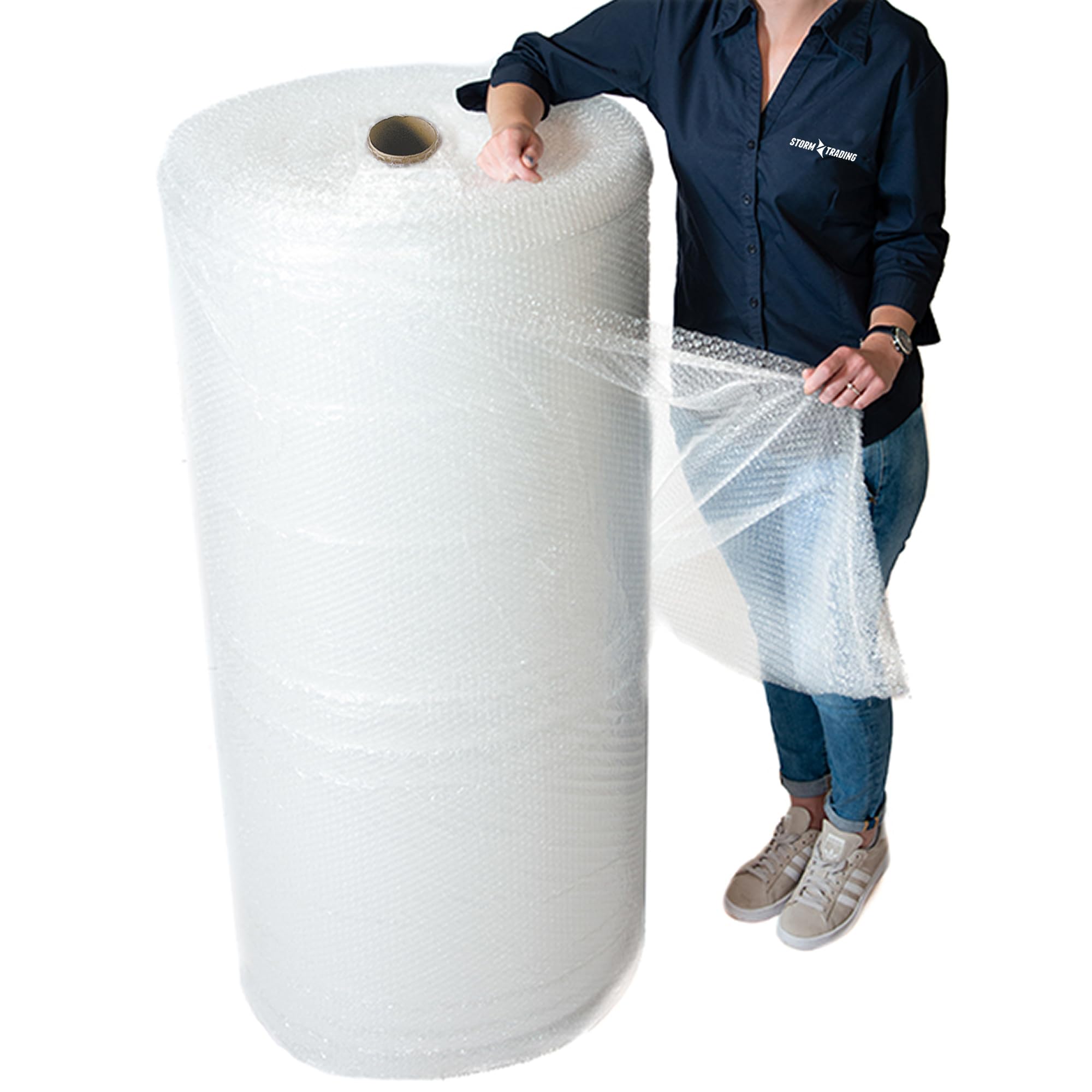 1 Meter Wide Packaging Roll of Large Bubble Wrap 1000mm x 50m Small | Air Bubble