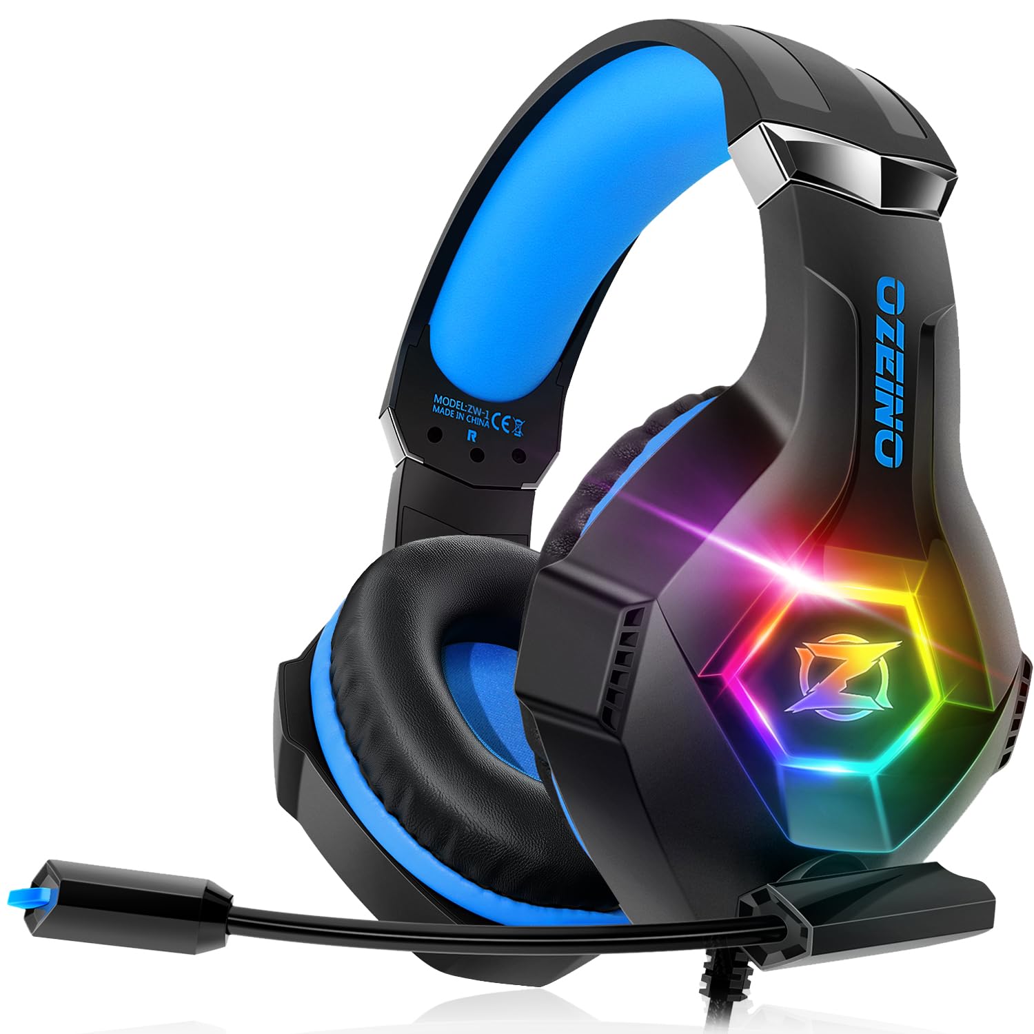 Ozeino Gaming Headset for Ps5 PC, Xbox Headset with Noise Cancelling Mic | Gamin
