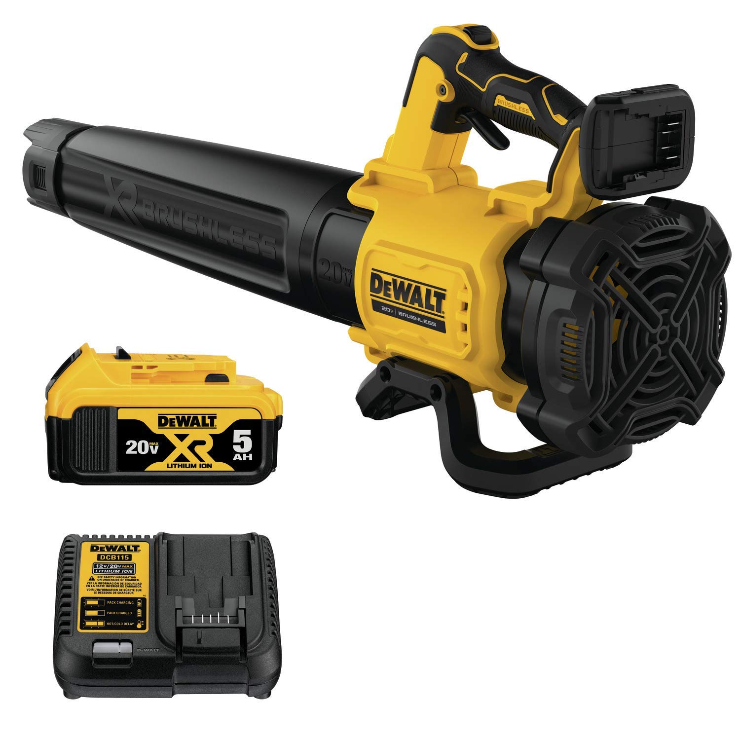 Dewalt DCBL722P1R 20V MAX XR Brushless Lithium-Ion Cordless Handheld Blower Kit 