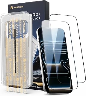 MAGIC JOHN 3rd Gen for iPhone 17 Pro Screen Protector, Easy Installation