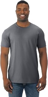 Fruit of the Loom Adult 4.7 oz. Sofspun® Jersey Crew T-Shirt M CHARCOAL HEATHER