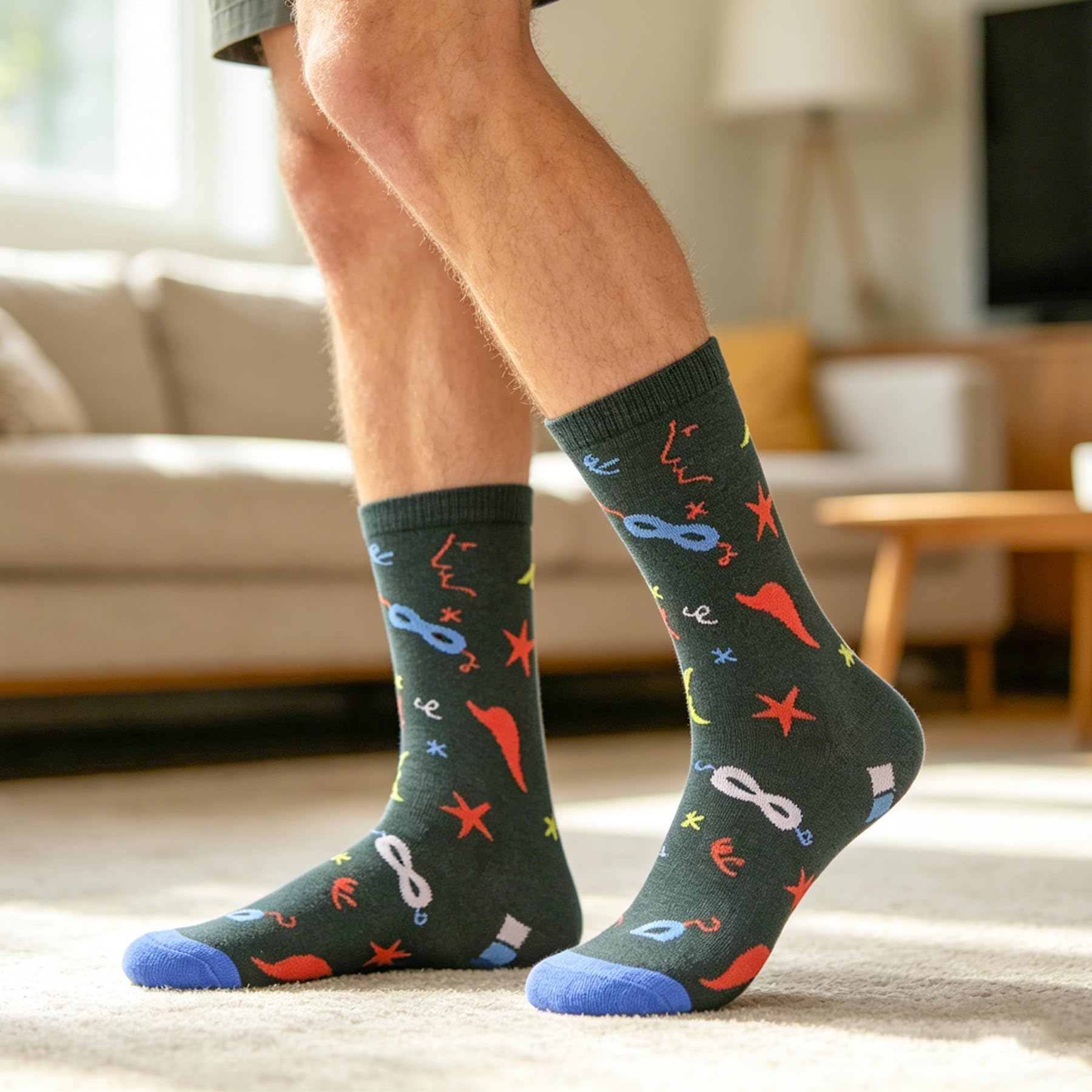 Funny Socks for Women Men Novelty Cotton Socks with Cool Funny Pattern Unisex Gi
