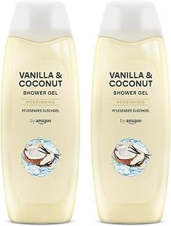 by Amazon Vanilla & Coconut Shower Gel, 2 x 500ml
